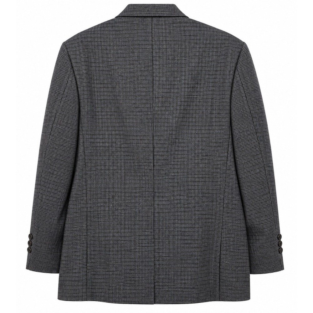 Ralph , Ralph Lauren Mens 42R Gray Blue Micro Check Wool Sport Coat Blazer - Picture 2 of 10